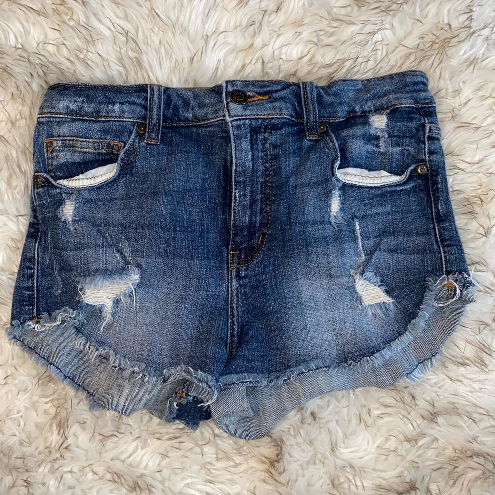 Denim shorts